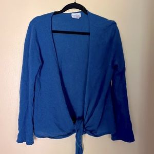 Soft Surroundings cashmere blue sweater